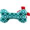 Show in main carousel: Haute Diggity Dog Christmas Puppermint Bone Green Stars Happy Howlidays Squeaky Plush Dog Toy, Green slide 2 of 2