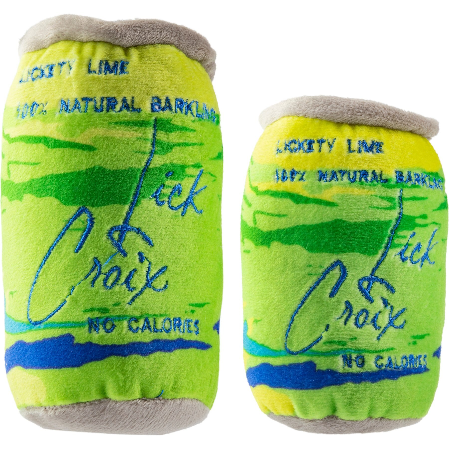 Haute Diggity Dog Lickcroix Barkling Water Lickety Lime Squeaky Plush Dog Toy, Green, Large