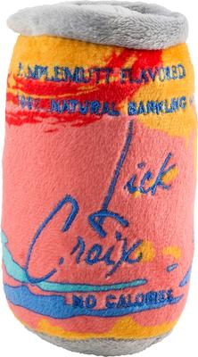 Show full view: Haute Diggity Dog Lickcroix Pamplemutt Barkling Water Squeaky Plush Dog Toy, Orange, Small slide 2 of 2