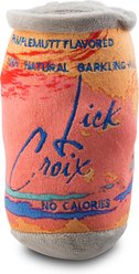 Haute Diggity Dog Lickcroix Pamplemutt Barkling Water Squeaky Plush Dog Toy, Orange, Large slide 2 of 2