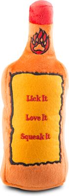Show full view: Haute Diggity Dog Furball Squeaky Plush Dog Toy, Orange slide 2 of 2