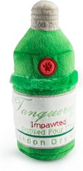 Haute Diggity Dog Tanqueruff Gin Squeaky Plush Dog Toy, Green