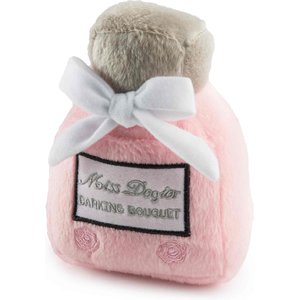 Haute Diggity Dog Miss Dogior Perfume Squeaky Plush Dog Toy, Pink