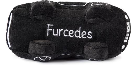 Show full view: Haute Diggity Dog Furcedes Car Squeaky Plush Dog Toy, Black slide 2 of 2