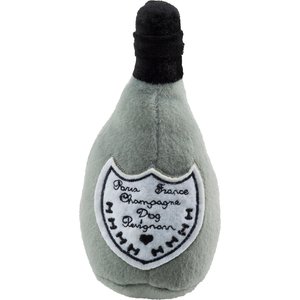 Haute Diggity Dog Dog Perignonn Squeaky Plush Dog Toy, Grey, Small