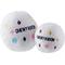 Show in main carousel: Haute Diggity Dog Chewy Vuiton Ball Squeaky Plush Dog Toy, White, Small slide 2 of 2