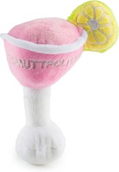 Haute Diggity Dog Cosmuttpolitan Squeaky Plush Dog Toy, Pink