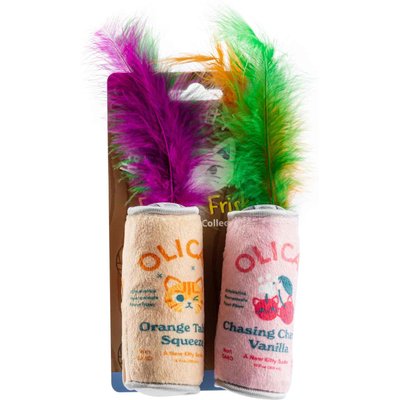 Haute Diggity Kitty Haute Diggity Kitty Olicat Cherry + Orange Squeaky Plush Cat Toy