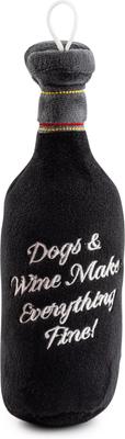 Show full view: Haute Diggity Dog Woof Reserve Cabarknet Squeaky Plush Dog Toy, Black slide 3 of 3
