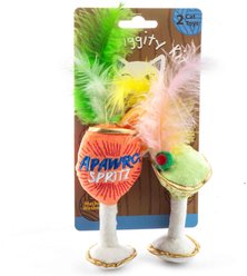 Haute Diggity Kitty Kitty Cocktails Squeaky Plush Cat Toy