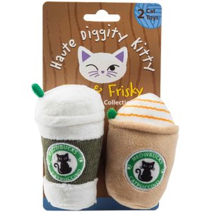 Haute Diggity Kitty Meowbucks Squeaky Plush Cat Toy