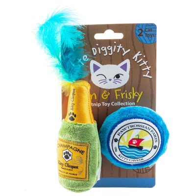 Haute Diggity Kitty Haute Diggity Kitty Kitty Clicquot Squeaky Plush Cat Toy