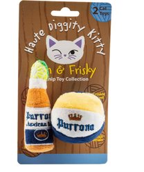 Haute Diggity Kitty Purrona Squeaky Plush Cat Toy, Yellow