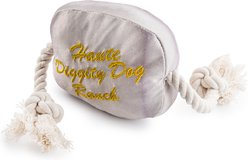 Haute Diggity Dog Western Belt Buckle Squeaky Plush Dog Toy, White slide 2 of 2