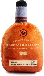 Haute Diggity Dog Woofford Reserve Bourbon Squeaky Plush Dog Toy, Brown
