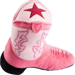Haute Diggity Dog Cowgirl Boot Squeaky Plush Dog Toy, Pink slide 2 of 2