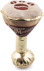 Haute Diggity Dog Espresso Muttini Squeaky Plush Dog Toy, Brown