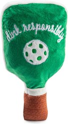 Haute Diggity Dog Stripe Pickleball Paddle Squeaky Plush Dog Toy, Green & White slide 2 of 2