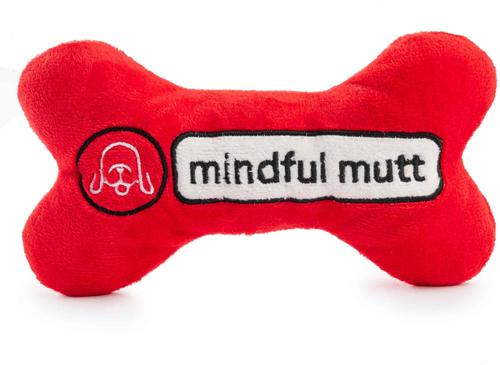 Show full view: Haute Diggity Dog Chewlulemon Bone Squeaky Plush Dog Toy, Red slide 2 of 2