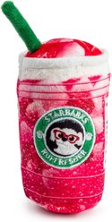 Haute Diggity Dog Starbarks Ruffresher Squeaky Plush Dog Toy, Red