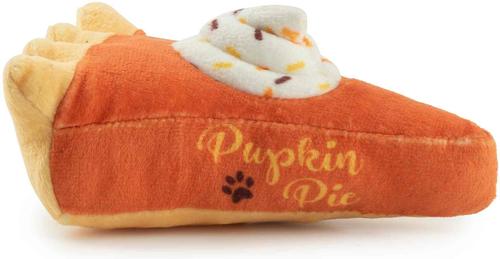 Show full view: Haute Diggity Dog Pupkin Pie Slice Squeaky Plush Dog Toy, Orange slide 2 of 2