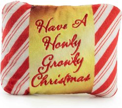 Haute Diggity Dog Grrradelli Puppermint Bark Square Squeaky Plush Dog Toy, Red slide 2 of 2