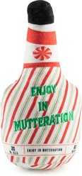 Haute Diggity Dog Christmas Puppermint Schnapps Bottle Squeaky Plush Dog Toy, Red slide 2 of 2