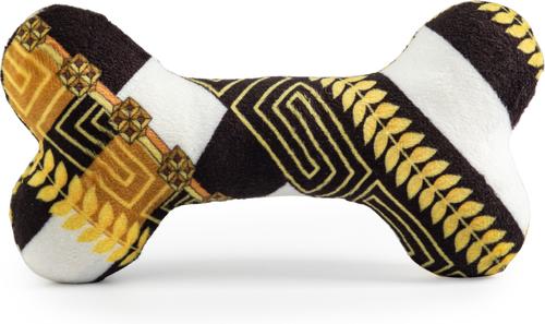 Show full view: Haute Diggity Dog Fursace Bone Squeaky Plush Dog Toy, Gold slide 2 of 3