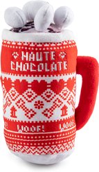 Haute Diggity Dog Haute Chocolate Squeaky Plush Dog Toy, Red