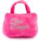 Show in main carousel: Haute Diggity Dog Barkin Bag with Scarf Chic Doggie Squeaky Plush Dog Toy, Pink, Large slide 2 of 2