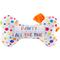 Show in main carousel: Haute Diggity Dog Happy Birthday Bone Squeaky Plush Dog Toy, White, Large slide 3 of 3