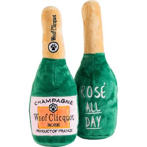 Haute Diggity Dog Woof Clicquot Rose Squeaky Plush Dog Toy, Green, Large
