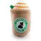 Show in main carousel: Haute Diggity Dog Starbarks with Straw Frappucino Squeaky Plush Dog Toy, Brown, Small slide 2 of 2