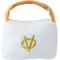 Show in main carousel: Haute Diggity Dog Chewy Vuiton Handbag Squeaky Plush Dog Toy, White, Large slide 2 of 4