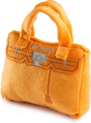 Haute Diggity Dog Barkin Bag Squeaky Plush Dog Toy, Orange slide 2 of 2