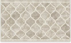 Ruggable Terali Trellis Beige Flatwoven Machine Washable Rug with Standard Pad, 3 x 5-ft