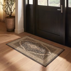 Ruggable Eveline Dark Flatwoven Machine Washable Rug with Standard Pad, 3 x 5-ft slide 2 of 4