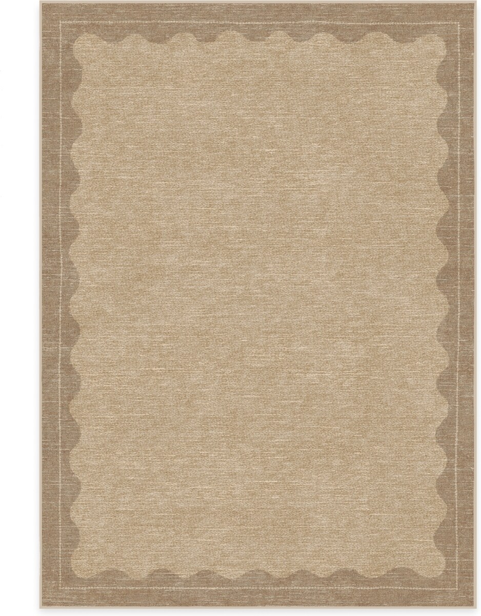 Out of Stock - RUGGABLE Lena Tan Flatwoven Machine Washable Rug with ...