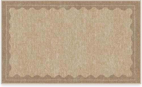 Out of Stock - RUGGABLE Lena Tan Flatwoven Machine Washable Rug with ...