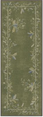 Out of Stock - RUGGABLE Althea Olive Green Flatwoven Machine Washable ...