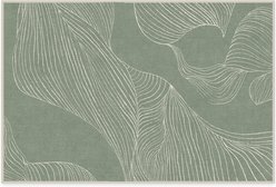 Ruggable Tessa Sage Green Flatwoven Machine Washable Rug with Standard Pad, 2 x 3-ft