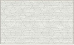 Ruggable Modra Mist Grey Flatwoven Machine Washable Rug with Standard Pad, 3 x 5-ft