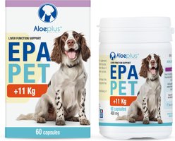 Aloeplus EpaPet Liver Support Capsule Supplement for Medium & Large Dogs, 60 count