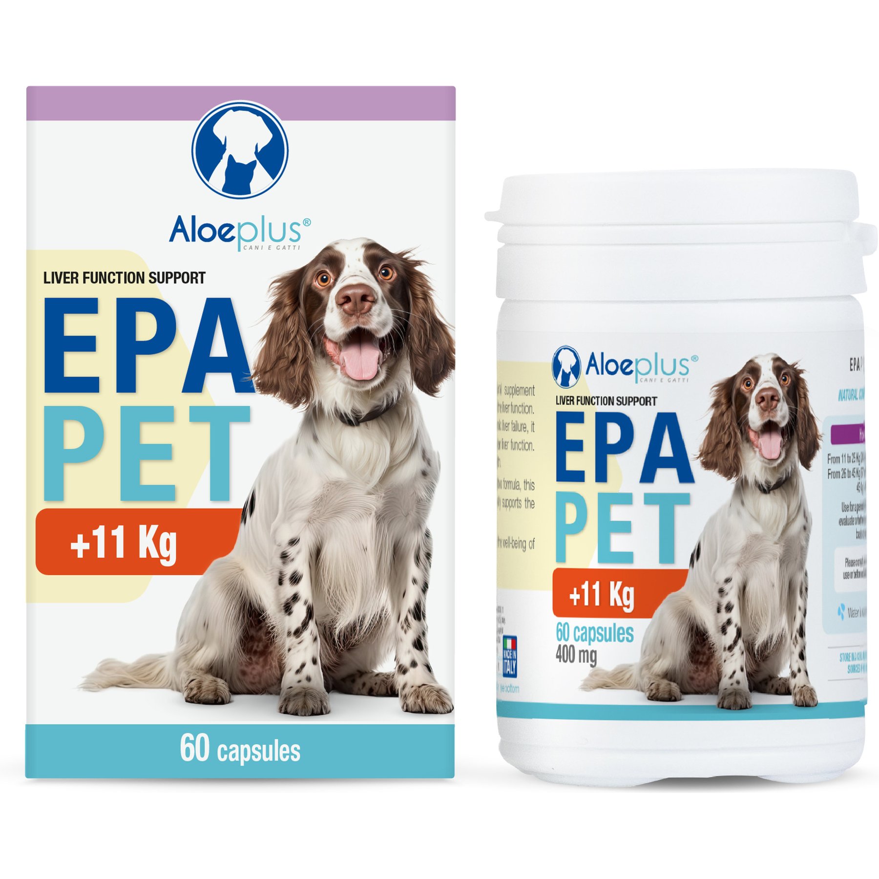 Aloeplus EpaPet Liver Support Capsule Supplement for Medium & Large Dogs, 60 count