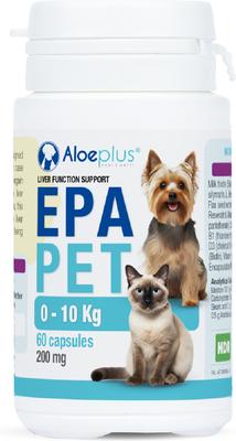 Show full view: Aloeplus EpaPet Liver Support Capsule Supplement for Small Dogs & Cats, 60 count slide 3 of 8