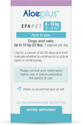 Show full view: Aloeplus EpaPet Liver Support Capsule Supplement for Small Dogs & Cats, 60 count slide 5 of 8