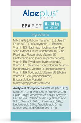 Show full view: Aloeplus EpaPet Liver Support Capsule Supplement for Small Dogs & Cats, 60 count slide 6 of 8