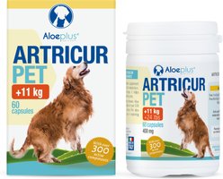Aloeplus Artricur Joint Health Capsule Supplement for Medium & Large Dogs, 60 count