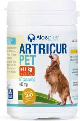 Show full view: Aloeplus Artricur Joint Health Capsule Supplement for Medium & Large Dogs, 60 count slide 3 of 8