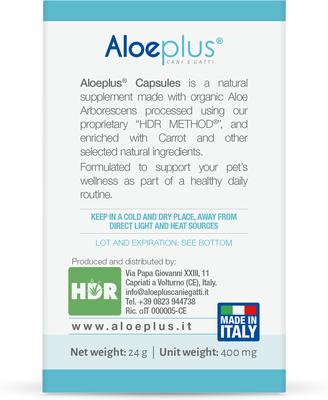 Show full view: Aloeplus Immune, Digestive & Skin Support Capsule Supplement for Medium & Large Dogs, 60 count slide 7 of 7